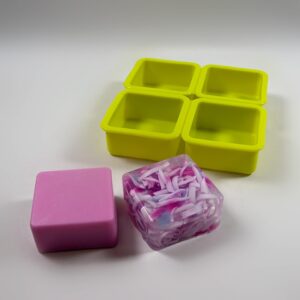 Bozoa Stampo In Silicone Per Sapone A 4 Cavità | Ellisse Per Barre Da Massaggio, Fai-da-te, Alimentare