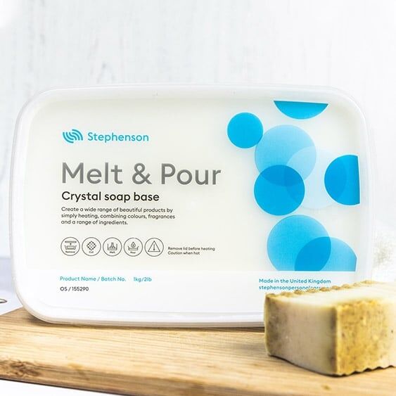 Oatmeal Shea OS Melt Pour Soap Base 1Kg Stephenson The Soap Kitchen